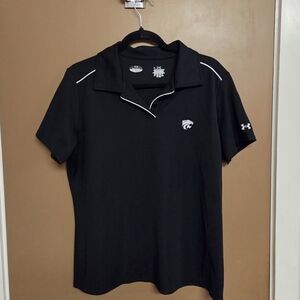 Under Armour Black Polo Shirt with White Accents